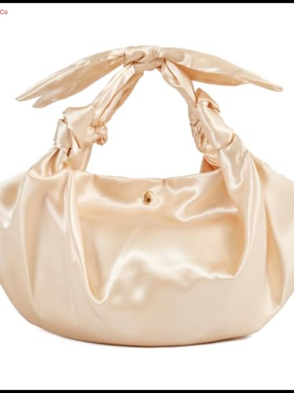 Satin Knot Clutch Evening Bag Handmade Top-Handle Wedding Purse